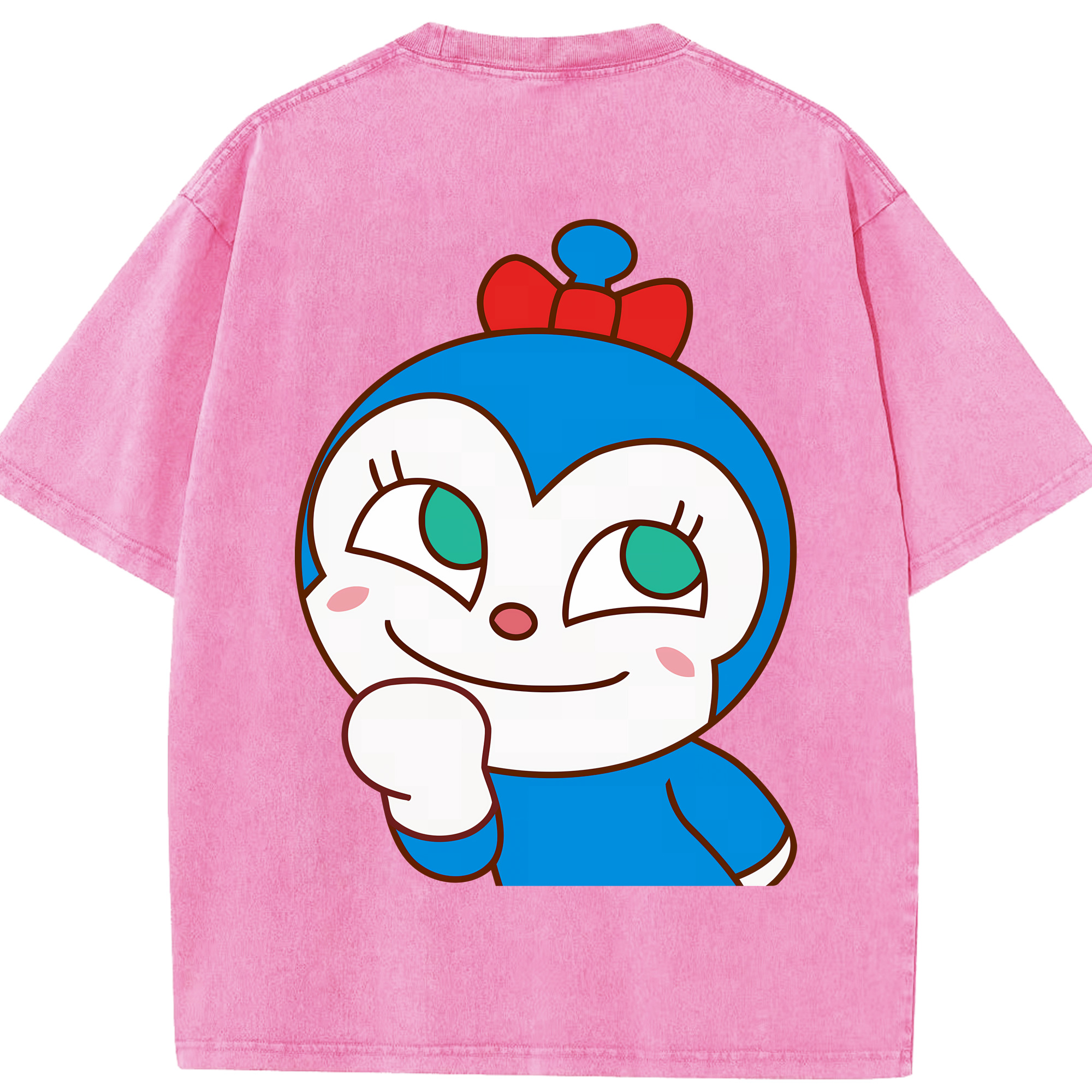 （画像用） アンパンマン Anpanman 綿100% ヴィンテージ風 半袖Tシャツ（背面プリント）